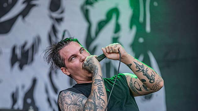 Záběr z metalového festivalu Josefstadt, který pro letošní rok nahradil tradiční Brutal Assault. (14. srpna 2021)