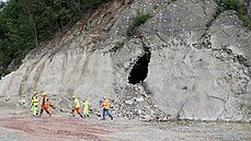 V aboveské ulici v Brn dlníci dokonili rabu tunelu ve skále, kudy bude za...