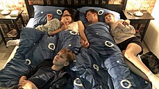 Snímky z natá�ení filmu Spící m�sto