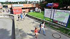 Autobusové nádraží ve Zlíně (srpen 2021).