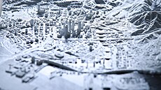 Mapa hry GTA V vytvoená pomocí 3D tisku