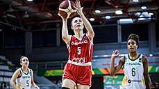 eské basketbalová juniorka Dominica Hynková zakonuje na MS do 19 let na...