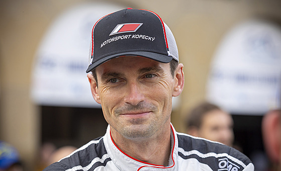 Jan Kopecký na startu Barum Czech Rally Zlín 2021.