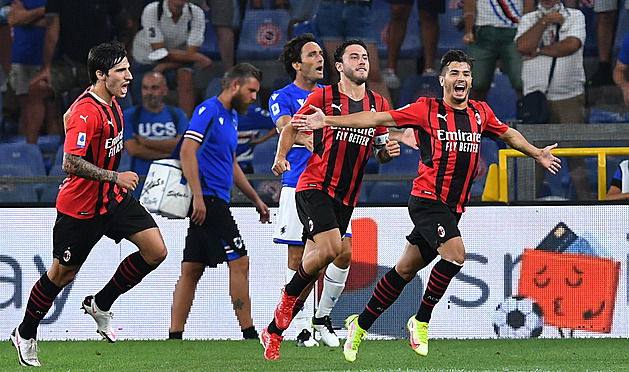Fotbalisté AC Milán vyhráli v italské lize na hřišti Sampdorie
