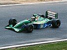 ROK 1991. Michael Schumacher na okruhu v belgickém Spa.