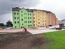 Nov opravené domy v chebské Wolkerov ulici.