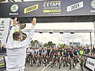 Start cyklistického závodu LEtape