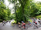 Cyklisté v zatáce bhem LEtape Czech Republic by Tour de France