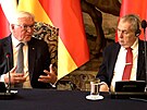 Neshodneme se jen na Zelené dohod, ekl Zeman po jednání se Steinmeierem