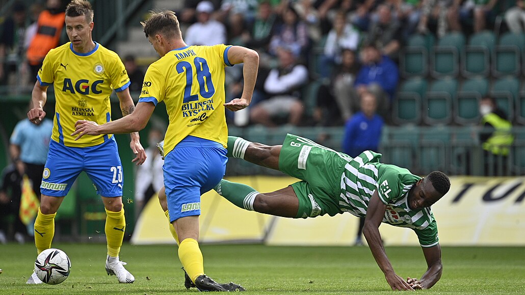 Bohemians - Teplice 4:2, hosté vedli, domácím k první výhře pomohly penalty