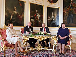 Německý prezident na návštěvě na Pražském hradě (26. srpna 2021)