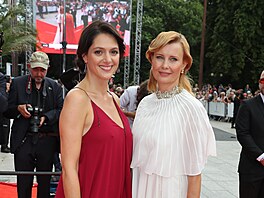 Klára Issová a Jitka Schneiderová na MFF KV (Karlovy Vary, 20. srpna 2021)