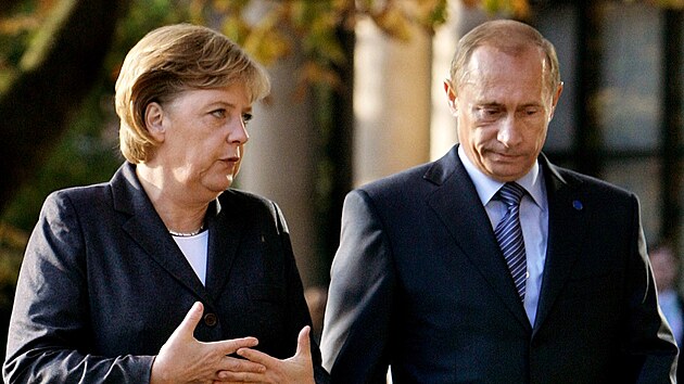 Angela Merkelov a Vladimir Putin pi setkn v Nmecku (2007)