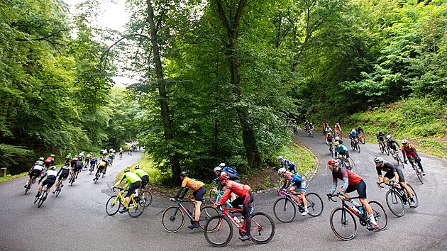 Cyklist v zatce bhem LEtape Czech Republic by Tour de France