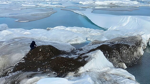 Expedice objevila u Grónska malý ostrov, který je podle vědců v současnosti nejsevernější výspou zemské pevniny. (27. srpna 2021)