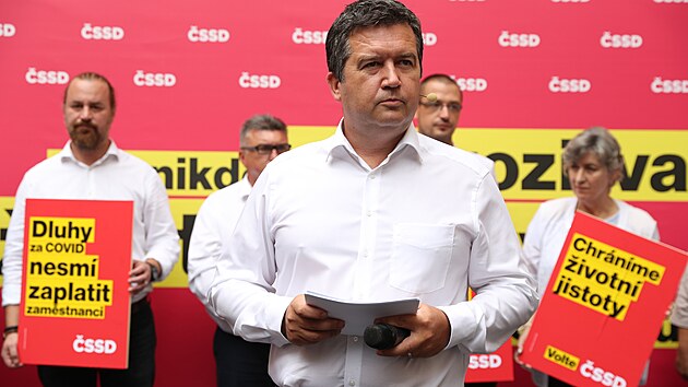 Zahájení kampaně ČSSD před volbami do Sněmovny v říjnu 2021