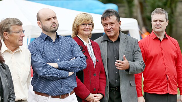 KSM zahjila u Brnnsk pehrady "ostrou" st pedvolebn kampan. (28. srpna 2021)