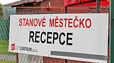 Festivalové stanové msteko v karlovarském areálu Rolava