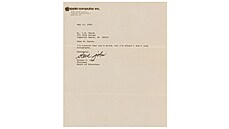 Dopis, v nm Steve Jobs odmítá dávání autogram.