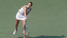 Karolína Plíková v semifinále turnaje v Cincinnati.