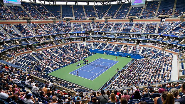 Stadion Arthura Ashe bhem prvnho kola US Open.