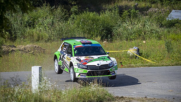 Barum Czech Rally Zln 2021. Na snmku je posdka slo 2 Mikkelsen Andreas a Andersson Jonas.