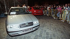Automobil Škoda Octavia - křest na Staroměstském náměstí v Praze. (1. září 1996)