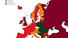 Mapa zemí podle míry rizika nákazy (31. srpna 2021) | na serveru Lidovky.cz | aktuální zprávy