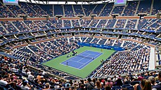 Stadion Arthura Ashe bhem prvního kola US Open.