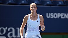 Karolína Plí�ková b�hem prvního kola US Open.