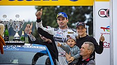 Vít�zem Barum Czech Rally Zlín 2021 byl u� podeváté Jan Kopecký. Na snímku s...