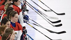 �eské hokejistky jsou zklamané z prohry - ilustra�ní foto