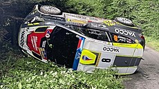 Erik Cais s Jindikou ákovou na Barum Czech Rally Zlín míili k vítzství,...