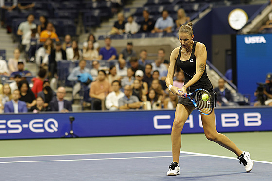 eská tenistka Karolína Plíková ve tvrtfinále US Open