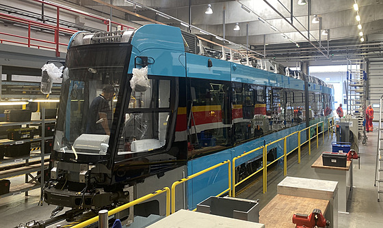 Výroba nových tramvají koda ForCity Smart, které pro msto vyrábí plzeská...