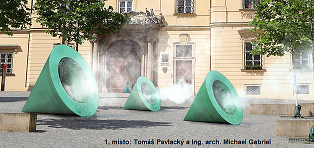 Náměstí v Brně zahalí pára, za pár týdnů na něj umístí speciální kužely