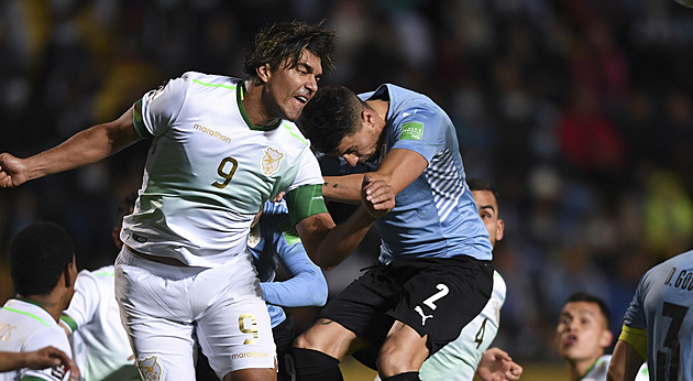 Uruguayci i bez Suáreze a Cavaniho přehráli v kvalifikaci MS Bolívii
