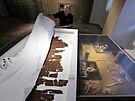 Archeolog Michal Bernek pi instalaci vstavy nazvan Smrt pohledem...