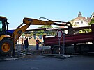 Rekonstrukce centrln zastvky autobus mstsk hromadn dopravy Trnice v...