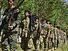 Afghántí vojáci v Pandíru (30. srpna 2021)