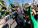 Shromádní píznivc brazilského prezidenta Jaira Bolsonara ve mst Cuiaba...
