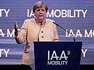 Nmecká kancléka Angela Merkelová zahájila veletrh IAA Mobility v Mnichov.