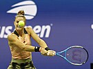 ecká tenistka Maria Sakkariová se chystá k úderu ve tvrtfinále US Open.