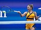 Rumunka Simona Halepová v osmifinále US Open (5. záí 2021)
