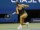 panlka Garbin Muguruzaová bhem osmifinále US Open.