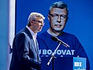 Ministr prmyslu a obchodu Karel Havlíek pedstavil volební program hnutí ANO....