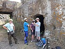 V lokalit Grotta Porcina se nachz etrusk nekropole, kter dominuje velk...