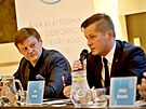 P�tice politik� se utkala v Brn� v p�edvolebn� debat�. Zleva jihomoravsk� l�dr...