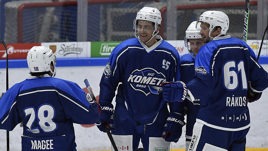 Brandon Magee, Alexandre Mallet, Michal Kri�tof a Daniel Rákos (zleva) se...