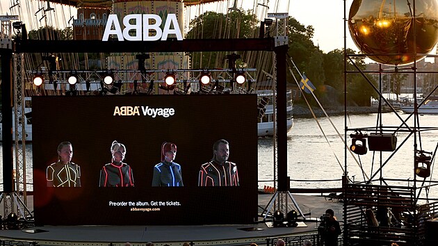 Počítačové podoby členů slavné hudební skupiny ABBA při oznamování vydání nového alba po 40 letech (2. září 2021)